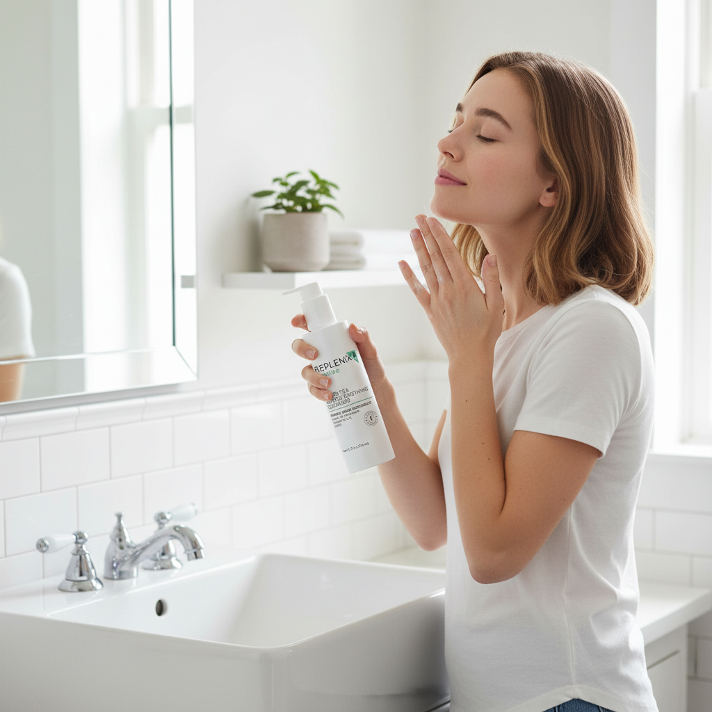 Aplikace čisticího gelu